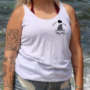 Don’t F With My Fins Tri-Blend Tank Top